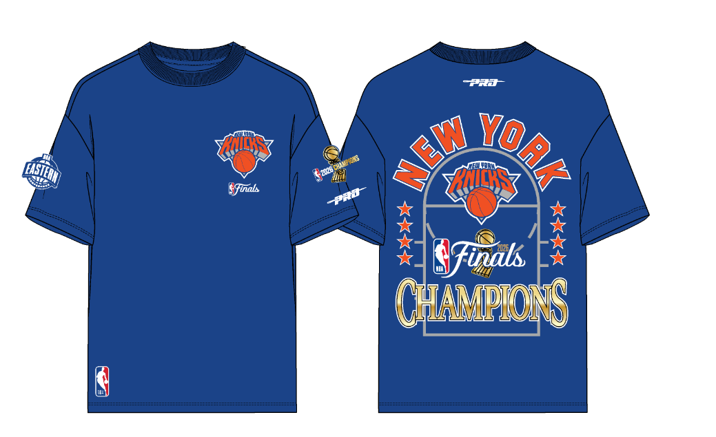 New York Knicks Pro Standard 2026 Finals Champions T-Shirt - Blue