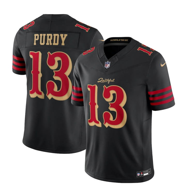 San Francisco 49ers Nike #13 Brock Purdy Youth 2025 Rivalries Collection Game Jersey