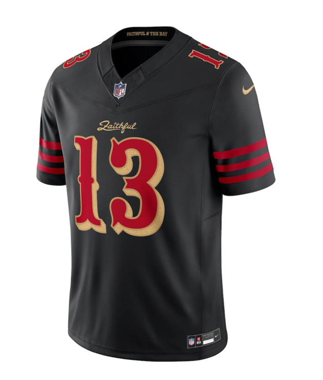 San Francisco 49ers Nike #13 Brock Purdy Youth 2025 Rivalries Collection Game Jersey