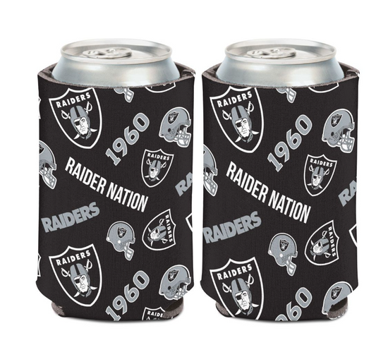 Las Vegas Raiders Scatter Logo Can Cooler