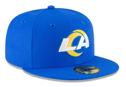Los Angeles Rams New Era Blue Team Basic 59Fifty Fitted Hat