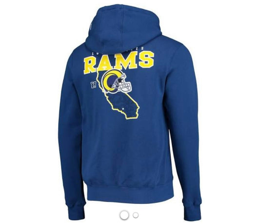 Los Angeles Rams New Era State Pull Over Hoodie - Blue