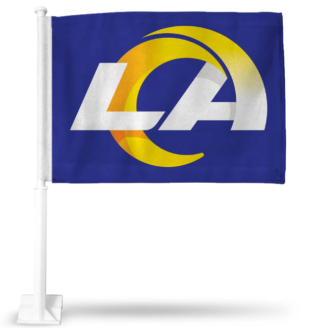 Los Angeles Rams Team Car Flag - Blue