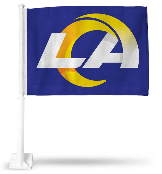 Los Angeles Rams Team Car Flag - Blue