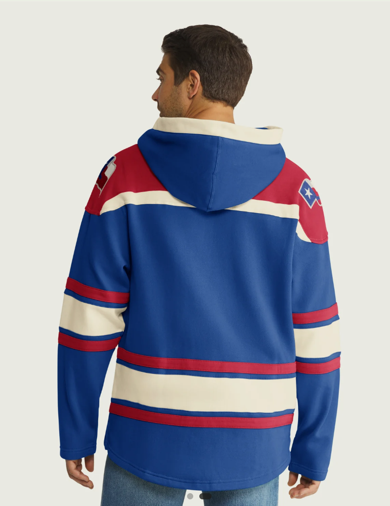 Texas Rangers '47 Brand Superior Lacer Blue Hoodie