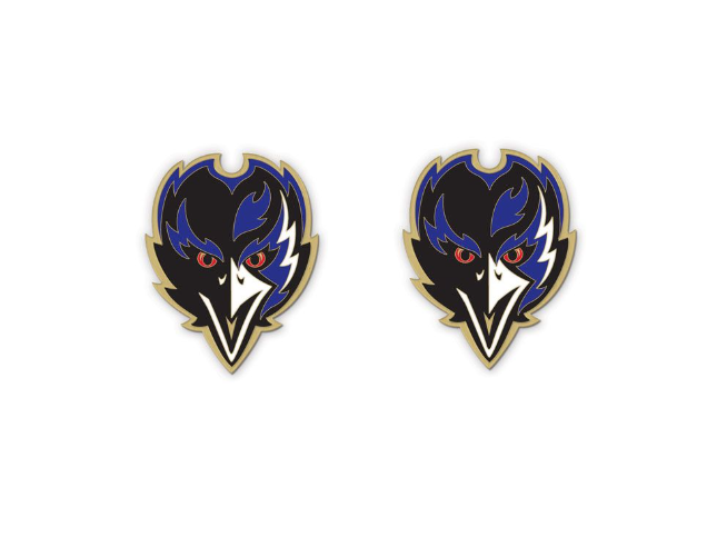 Baltimore Ravens Wincraft Front Face Logo Stud Earrings