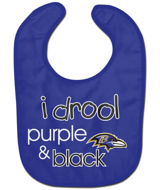 Baltimore Ravens  Wincraft Infant I Drool Purple All Pro Bib