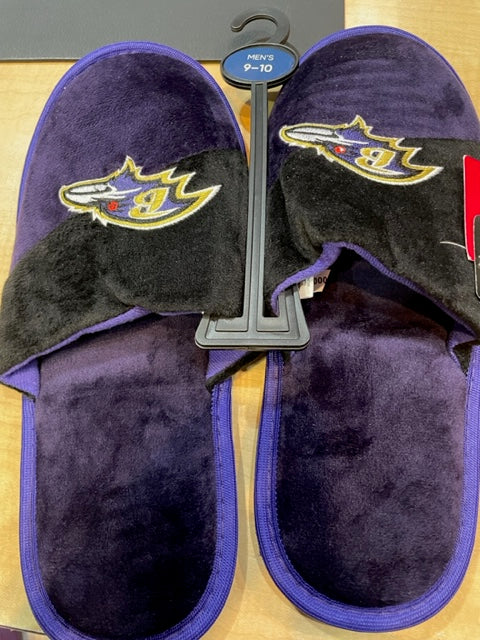 Baltimore Ravens Mens Foco NFL Team Color Block Slippers