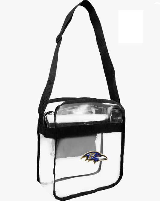Baltimore Ravens Stadium Clear Crossbody Bag 12X5