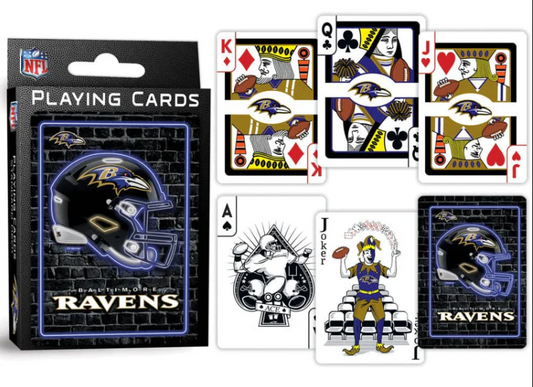 Baltimore Ravens MasterPieces Neon Playing Cards 54-Card Deck