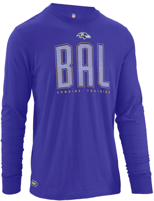 Baltimore Ravens New Era Combine Record Setter Long Sleeve Tee