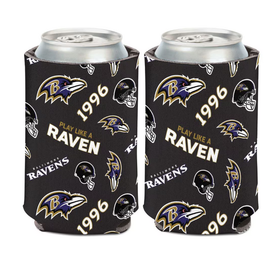 Baltimore Ravens Scatter Logo Can Cooler