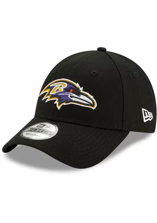 Batlimore Ravens New Era The League Team 9Forty Adjustable Hat - Black