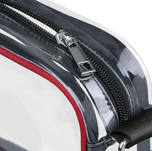 San Francisco 49ers FOCO Team Stripe Clear Crossbody Bag