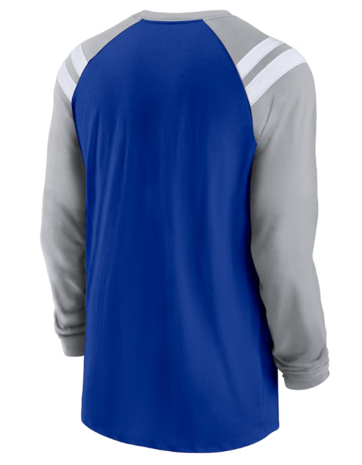 Dallas Cowboys Nike Rewind Heavy Weight Long Sleeve Shirt - Blue / Gray