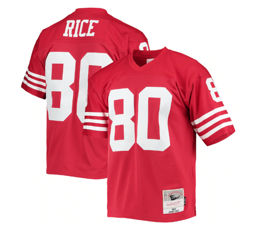 Jerry Rice San Francisco 49ers Mitchell & Ness Legacy Throwback 1990 Jersey - Red