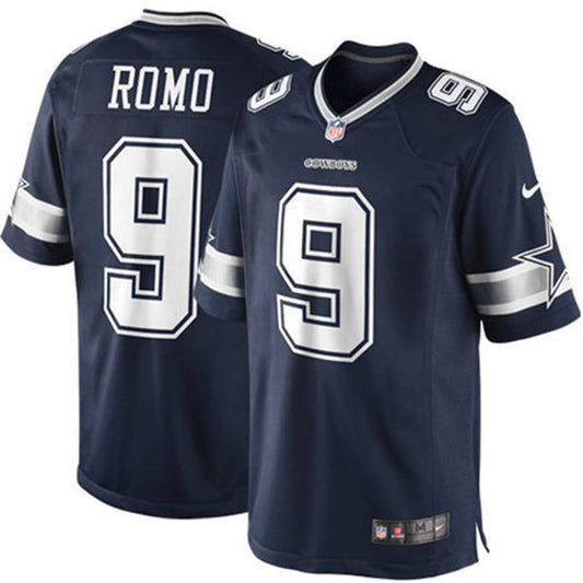 Dallas Cowboys Nike #9 Tony Romo Youth Game Jersey - Blue