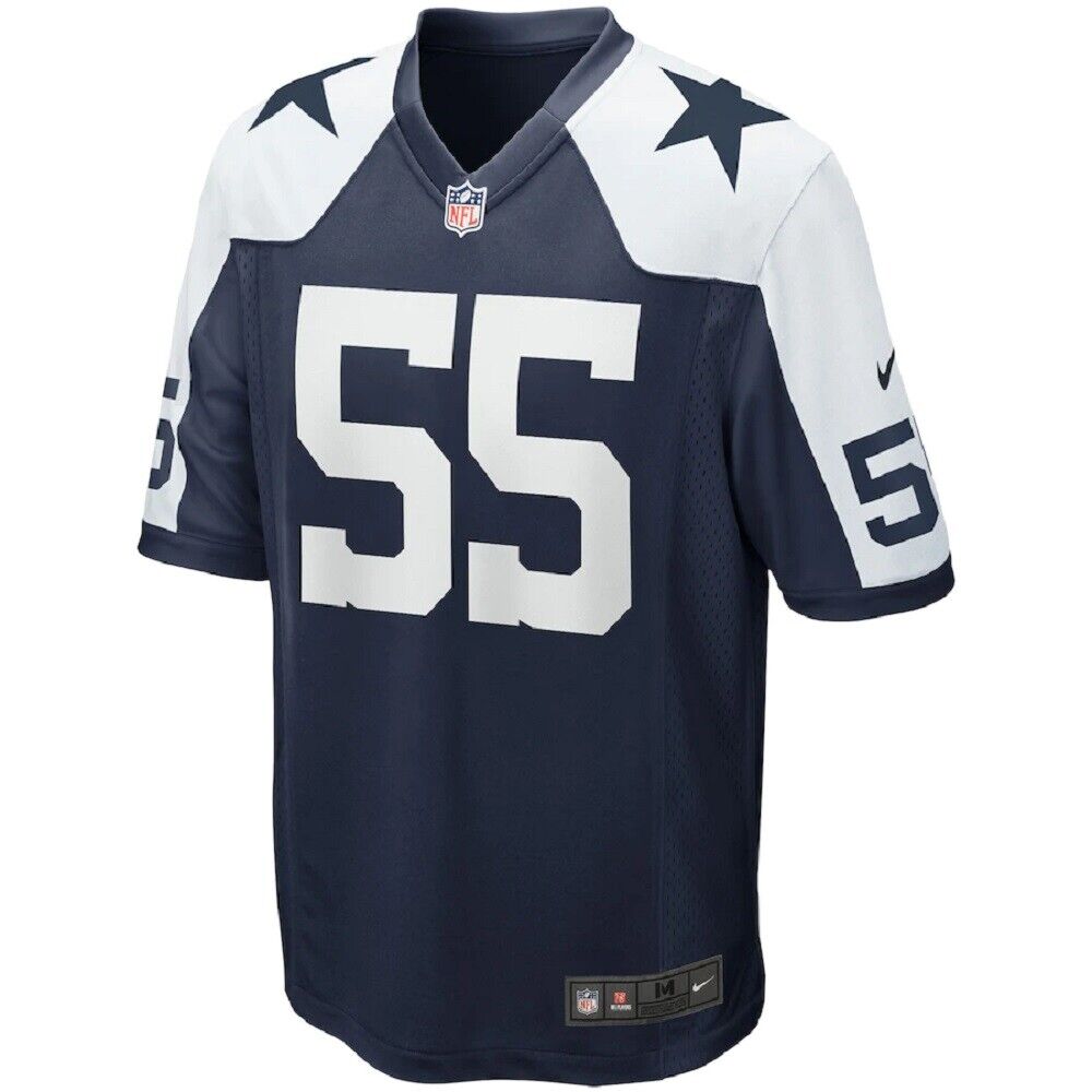 Dallas Cowboys Leighton Vander Esch #55 Nike Youth Throwback Game Jersey - Blue/White