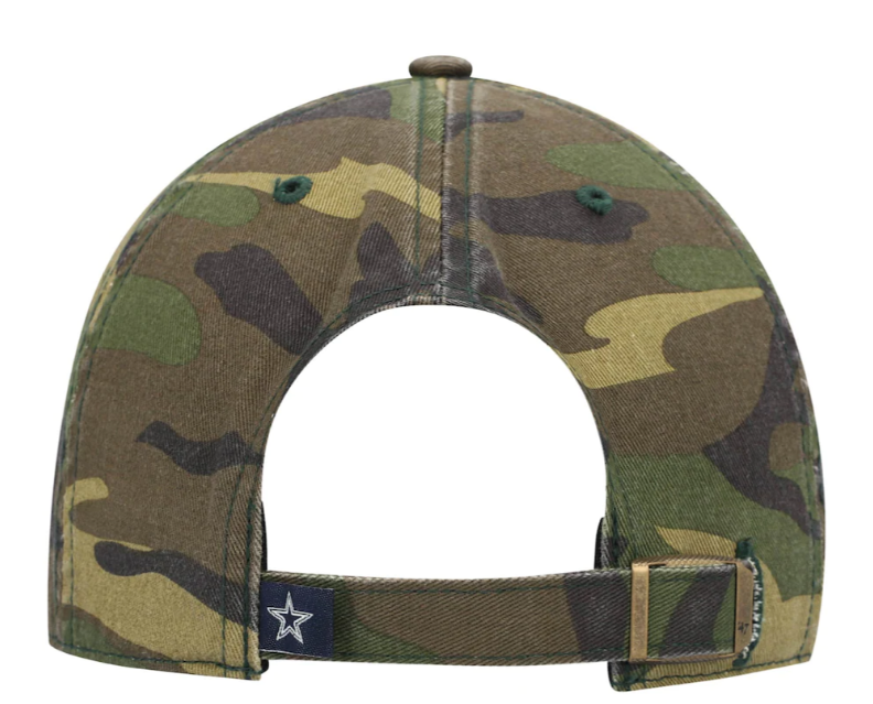 Dallas Cowboys Cargo Camo '47 Clean Up Adjustable Dad Hat