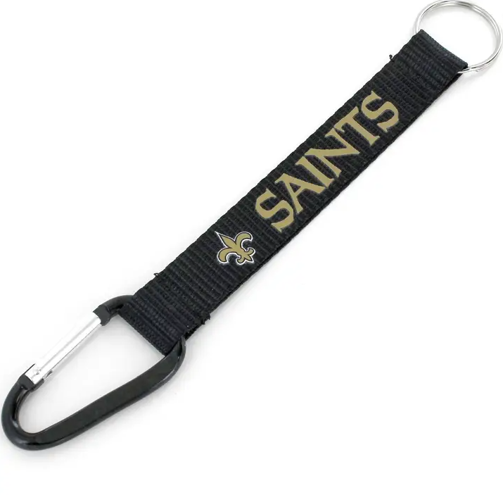 New Orleans Saints Carabiner Key Strap