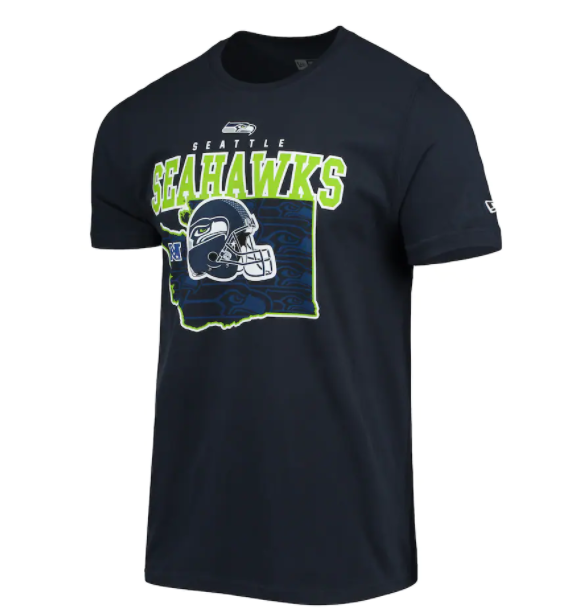 Seattle Seahawks New Era State Pride T-Shirt - Navy