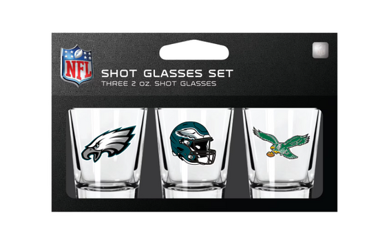 Philadelphia Eagles MOJO 3-Pack Shot Glass Set