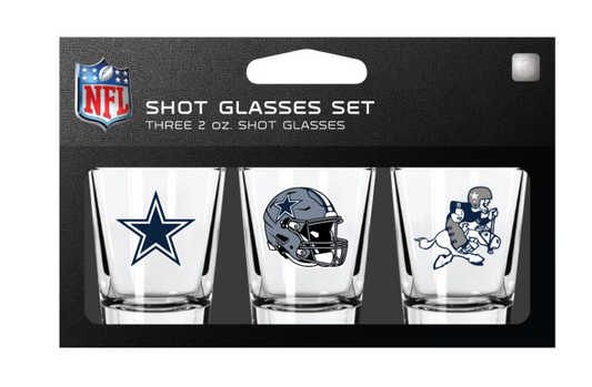 Dallas Cowboys MOJO 3-Pack Shot Glass Set