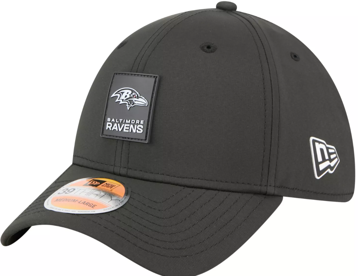 Baltimore Ravens New Era Sideline Perfomance 39THIRTY Flex Hat - Black