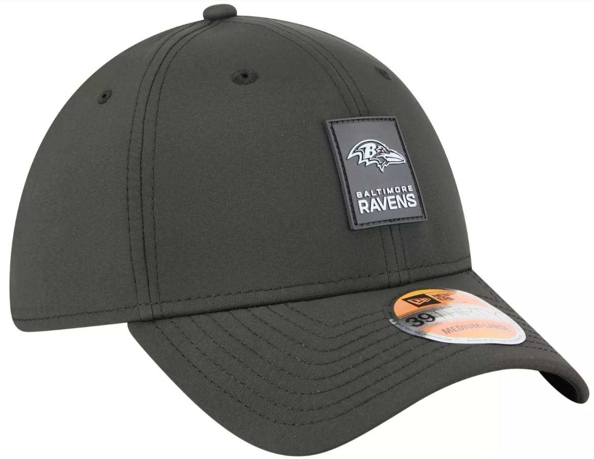 Baltimore Ravens New Era Sideline Perfomance 39THIRTY Flex Hat - Black
