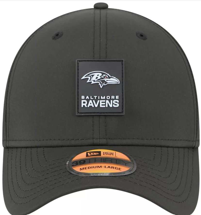 Baltimore Ravens New Era Sideline Perfomance 39THIRTY Flex Hat - Black