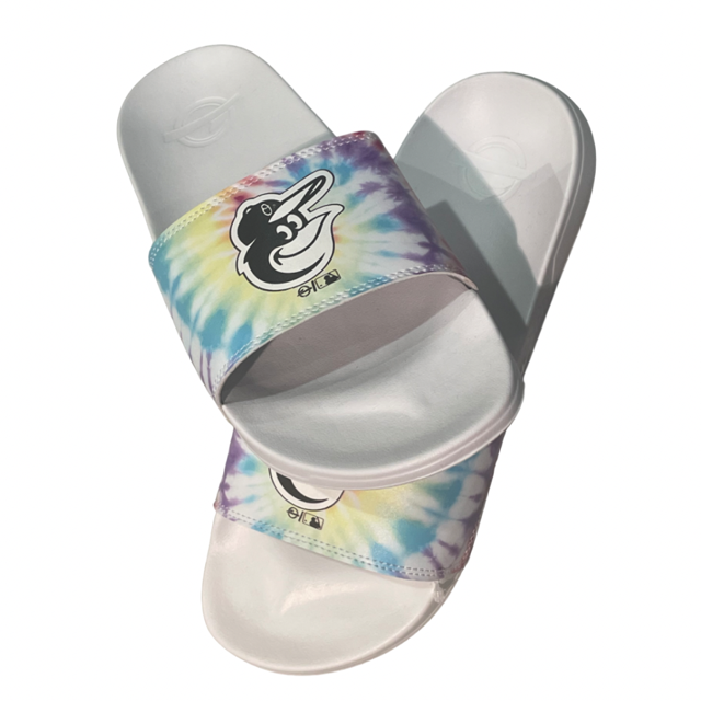 Baltimore Orioles ISlide  Tie-Dye Motto Slide Sandals