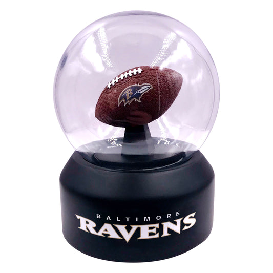 Baltimore Ravens FOCO Glass Snow Globe