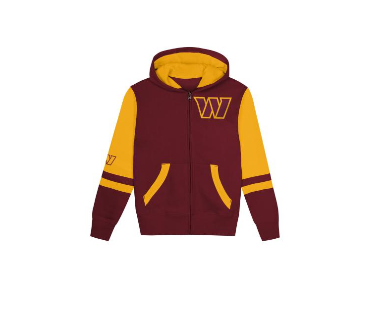 Washington Commanders Outerstuff Stadium Pre-School Kids Full Zip Hoodie