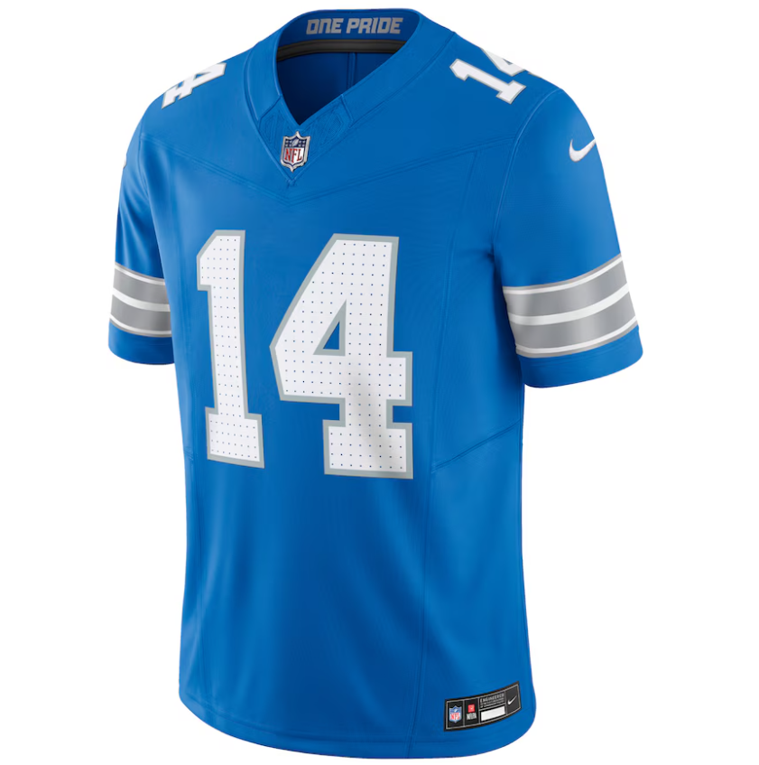 Detroit Lions Nike Amon-Ra St. Brown # 14 Vapor F.U.S.E. Limited Jersey - Blue