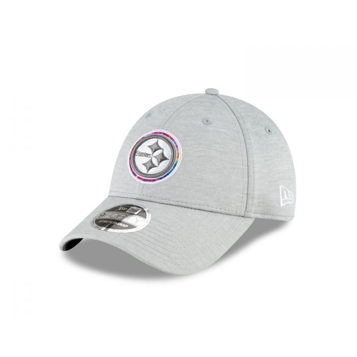 Pittsburgh Steelers New Era Crucial Catch 9FORTY Adjustable Hat - Gray