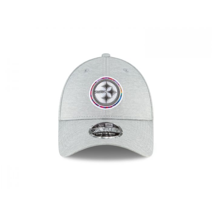 Pittsburgh Steelers New Era Crucial Catch 9FORTY Adjustable Hat - Gray