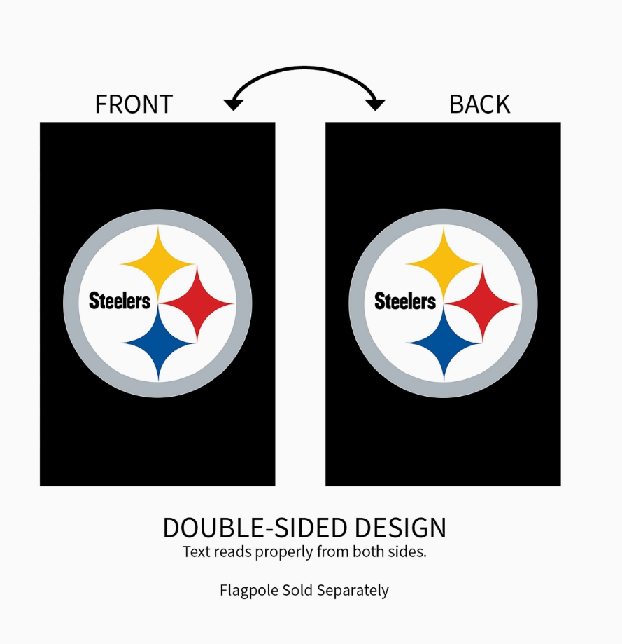 Pittsburgh Steelers Evergreen Applique Delux 28"x44" House Flag