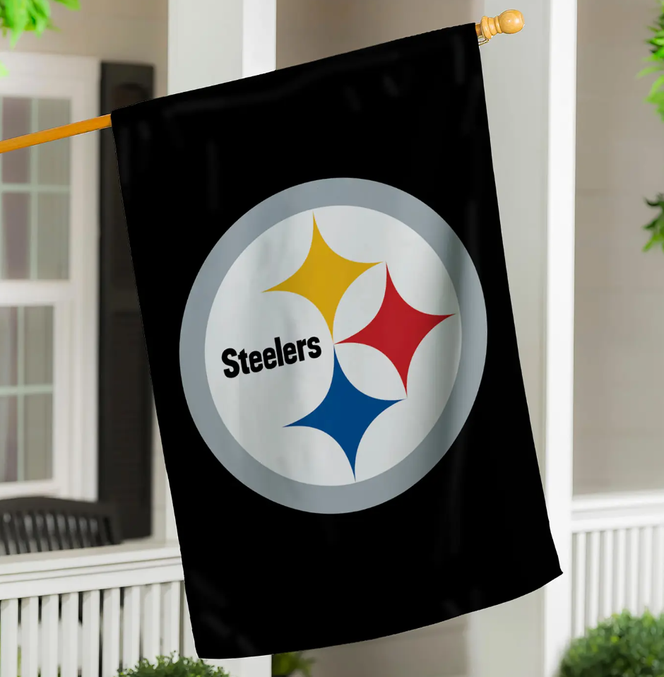 Pittsburgh Steelers Evergreen Applique Delux 28"x44" House Flag