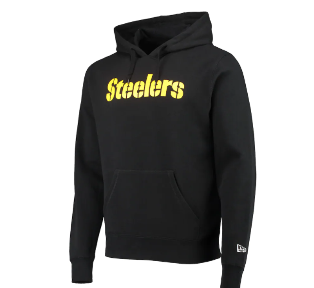 Pittsburgh Steelers New Era State Pull Over Hoodie - Black