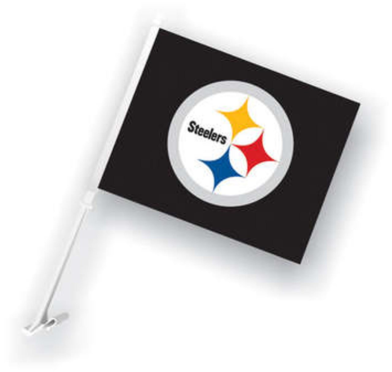 Pittsburgh Steelers Team Car Flags - Black
