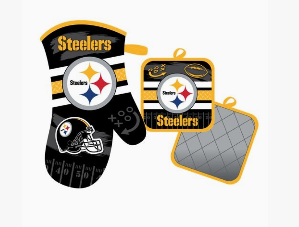 Pittsburgh Steelers Oven Mitt and Pot Holder