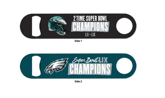 Philadelphia Eagles Wincraft Super Bowl LIX 2 Sided Bottle Opener