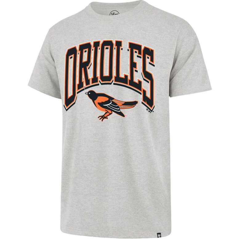 Baltimore Orioles '47  Slate Heather Gray Walk Tall Franklin T-Shirt