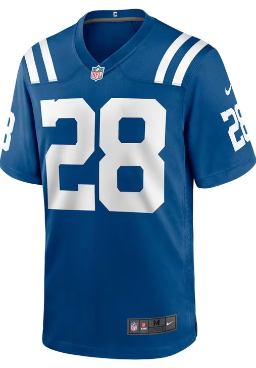 Indianapolis Colts Nike # 28 Jonathon Taylor Youth Game Jersey - Blue
