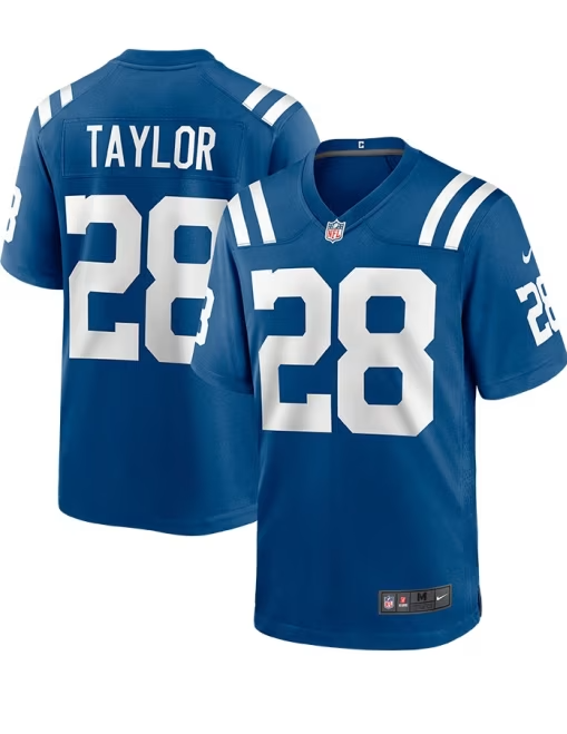 Indianapolis Colts Nike # 28 Jonathon Taylor Youth Game Jersey - Blue