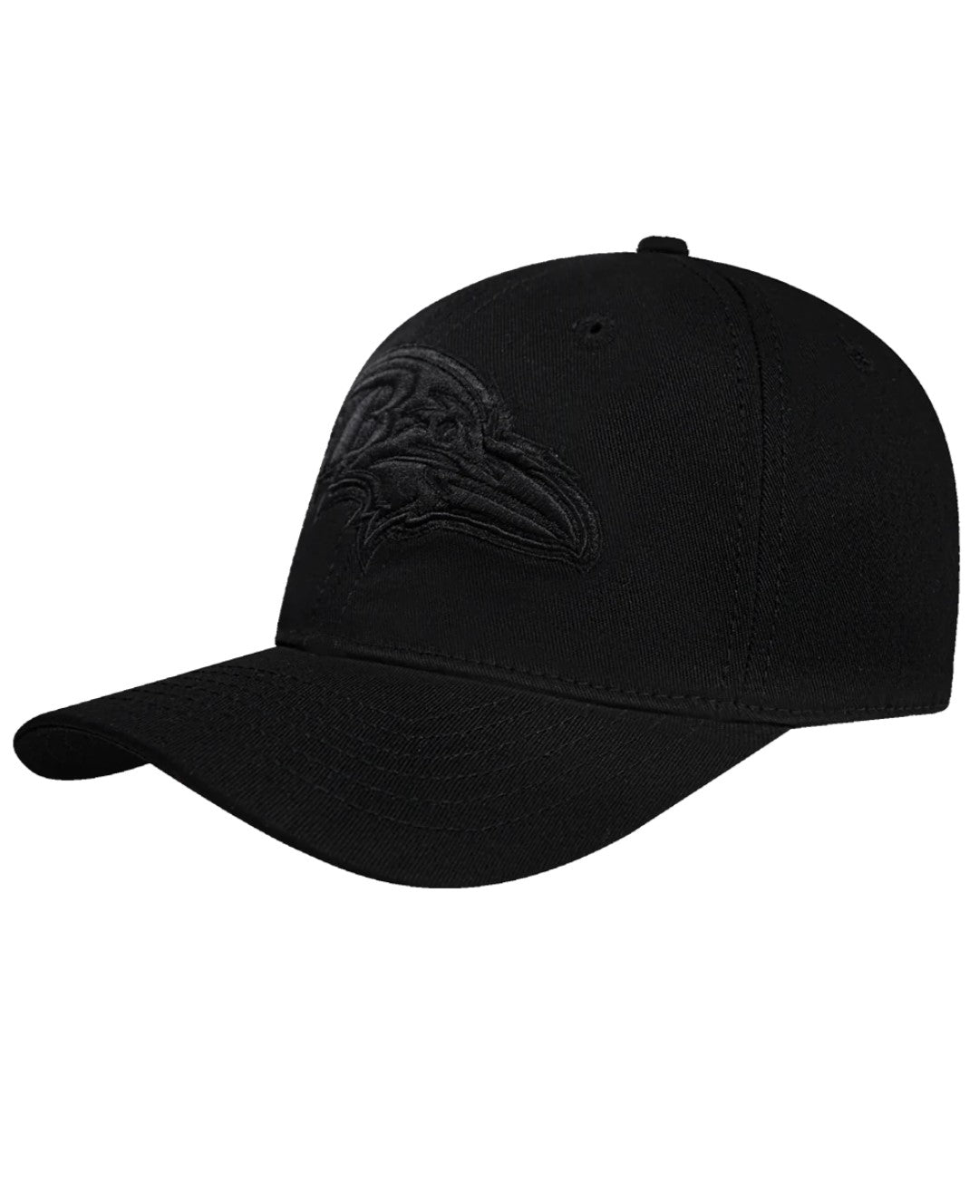 Baltimore Ravens Pro Standard Triple Black Neutral Dad Strapback Hat