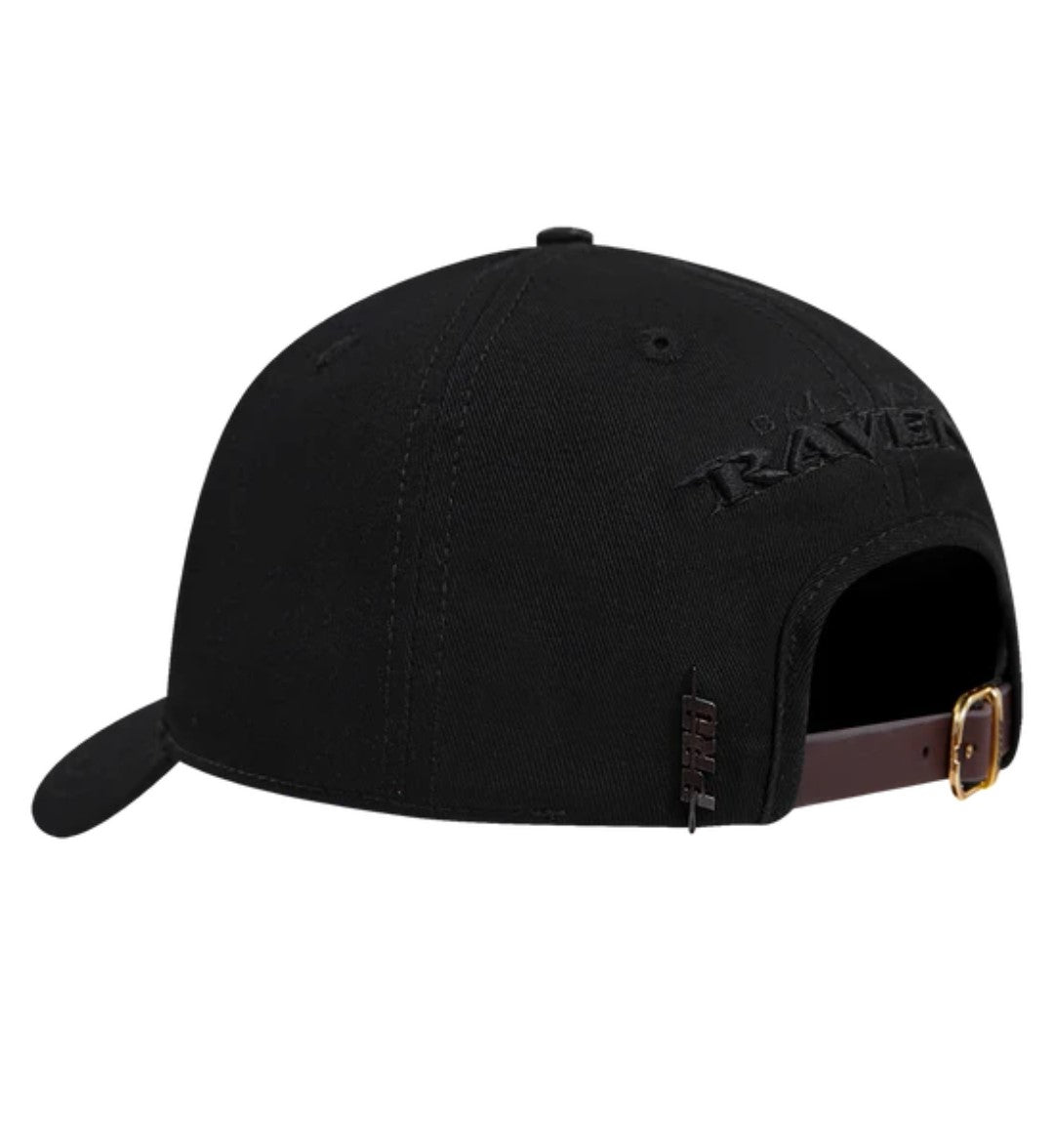Baltimore Ravens Pro Standard Triple Black Neutral Dad Strapback Hat