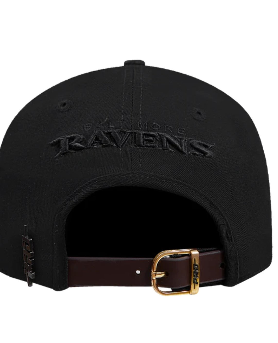 Baltimore Ravens Pro Standard Triple Black Neutral Dad Strapback Hat