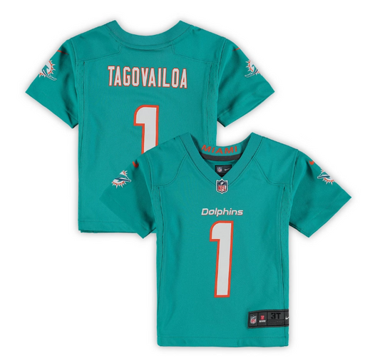 Miami Dolphins Nike #1 Tua Tagovailoa Toddler Nike Game Jersey