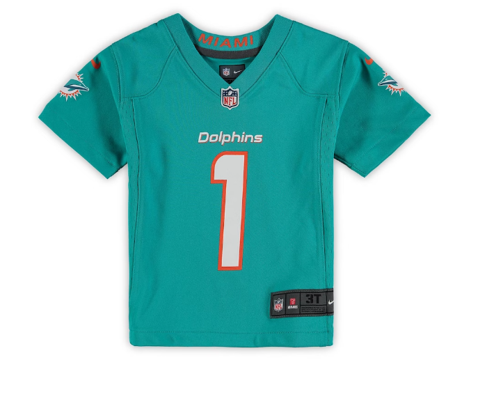 Miami Dolphins Nike #1 Tua Tagovailoa Toddler Nike Game Jersey